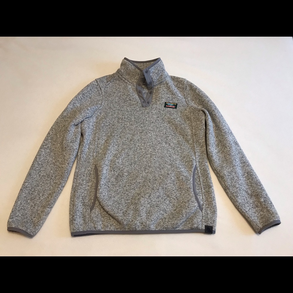 LL Bean Pullover (Pewter, XS Reg)